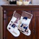 White Snowman Sock