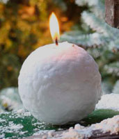 Snowball Candle