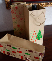 Bolsa Navidad para botella