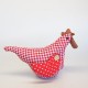 Gallina en cuadro Vichy Rojo