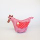 Gallina en cuadro Vichy Rojo